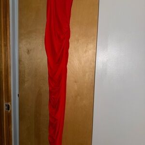 Zara Red Midi Dress